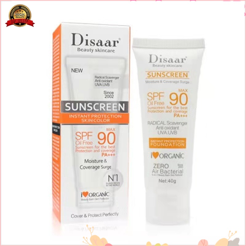 Creme Protetor Solar Facial Disaar Spf Max 90 E Leo Spf90 + 40g (READY STOCK)