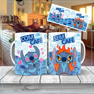 Caneca Com Ou Sem Café Do Stitch Taz Mickey Personagens