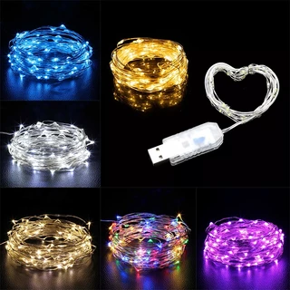20M 200 LED USB Cordão De Cobre Fada De Fadas Natal Decoração De Casamento