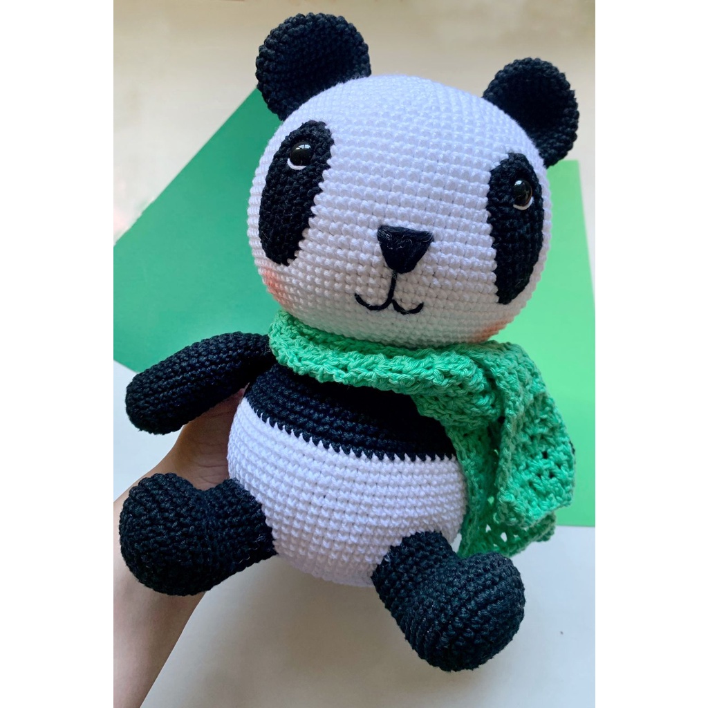 Boneco Pelucia Panda amigurumi croche | Shopee Brasil