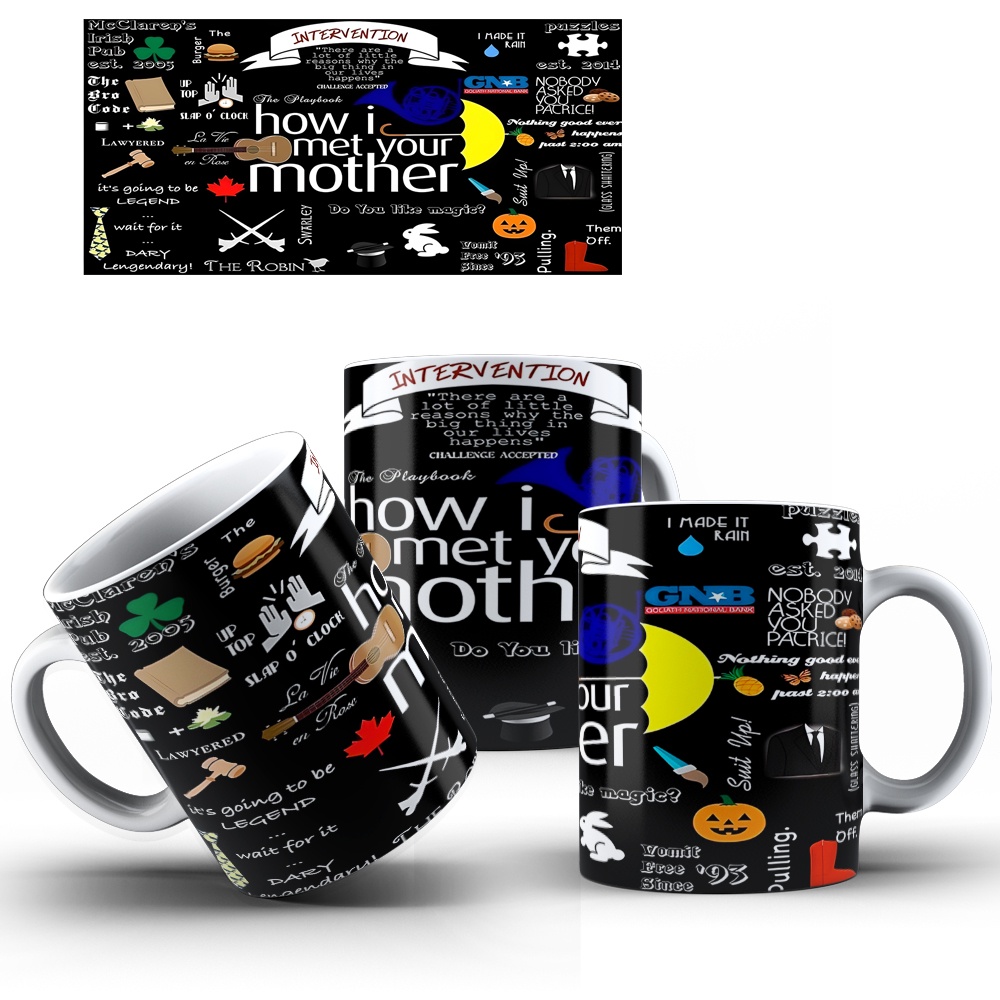 Caneca How i Met Your Mother de Porcelana Vários modelos