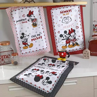 Kit 3 Pano de Copa Prato Felpudo Dohler Mickey e Minnie