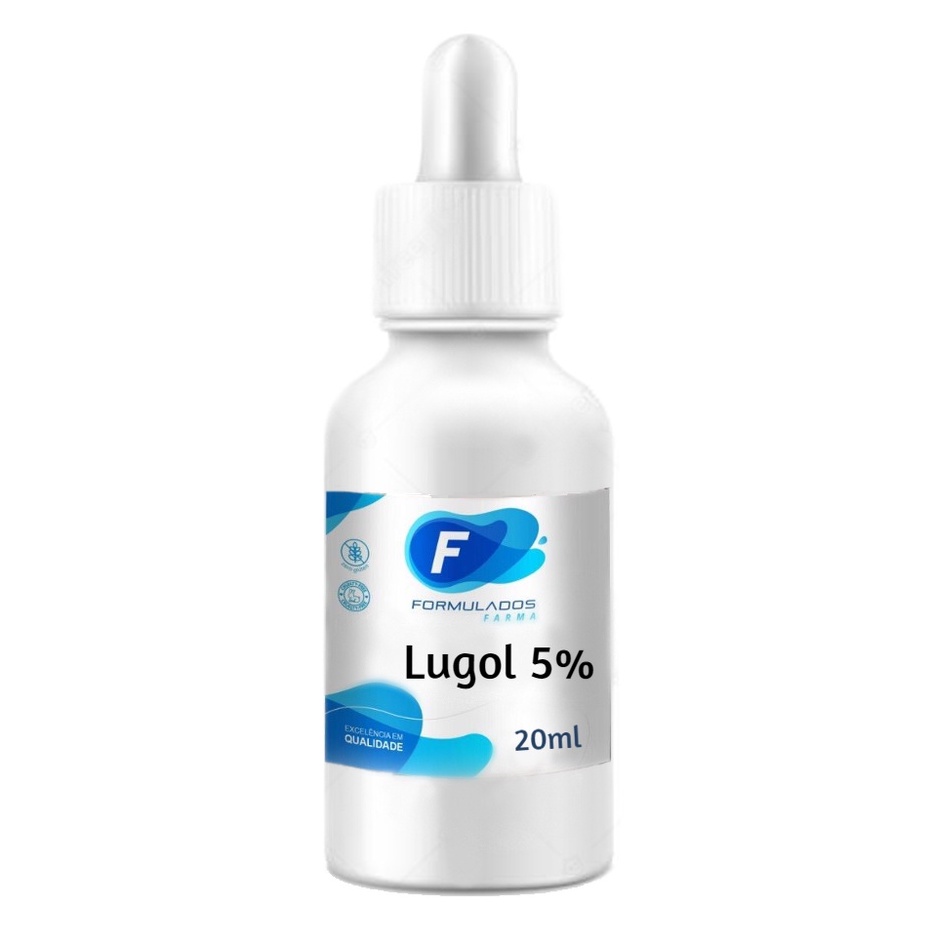 Solução de Lugol 5% Iodo Inorgânico - QUALIDADE GARANTIDA