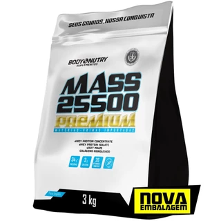 Hipercalórico Mass 25500 com Creatina, 3 Kg, Body Nutry