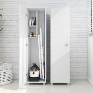 Armário Lavanderia Multiuso com 1 Porta Multimóveis CR30004 Branco