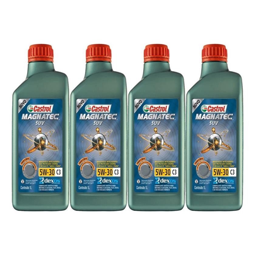 Kit 4 Castrol Magnatec Suv 5w30 C3 Dexos 2 Api Sn Sintetico | Shopee Brasil