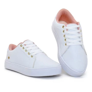 Tênis Branco Feminino Casual Tenis confortàvel Basico lançamento 2023