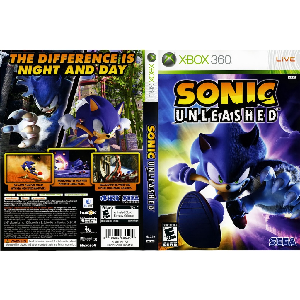 Jogo Sonic Unleashed Xbox 360 Sega em Promoção é no Bondfaro