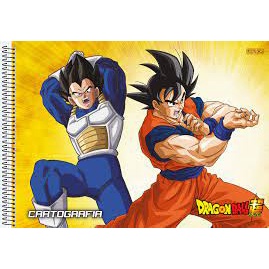 Caderno Espiral Cartografia e Desenho Capa Dura 60 Fls Dragon Ball São  Domingos na Papelaria Art Nova