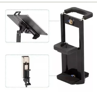 Suporte Tablet Celular iPad iPhone P/ Tripé 2 In 1 Rosca 1/4