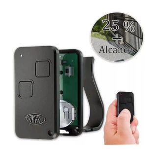 Controle Portão 2 Canais Rossi Ntx 433mhz Rolling Code Clip de Fixação Dz Nano Atto Dz3 Dz4 Bv Nano