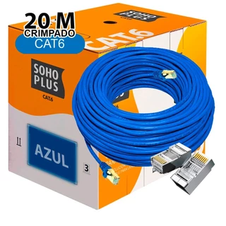 Cabo De Rede Cat.6 20m 24awp Furukawa Sohoplus 100% Cobre 20 metros