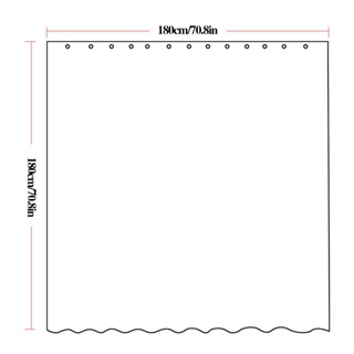 Cortina De Banheiro 180cm 200cm Divisória Chuveiro À Prova D