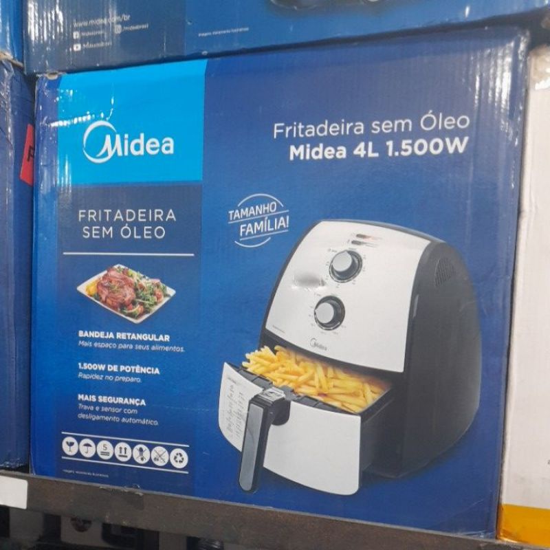 Fritadeira Sem Óleo Midea Branca 4L