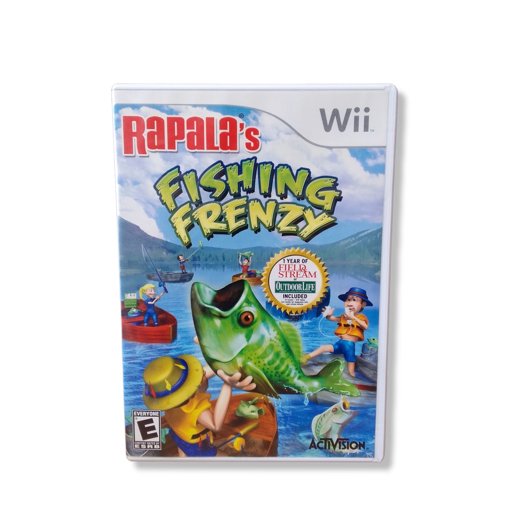 Rapalas Fishing Frenzy Nintendo Wii Midia Fisica Original Jogo