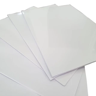 50 Vinil Adesivo A4 transparente A Prova D'água Jato de Tinta Leitoso