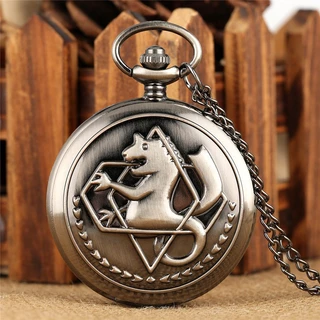 Steampunk Alquimista Fullmetal Alchemist Edward Quartz Pocket Watch Sweater Chain Gift