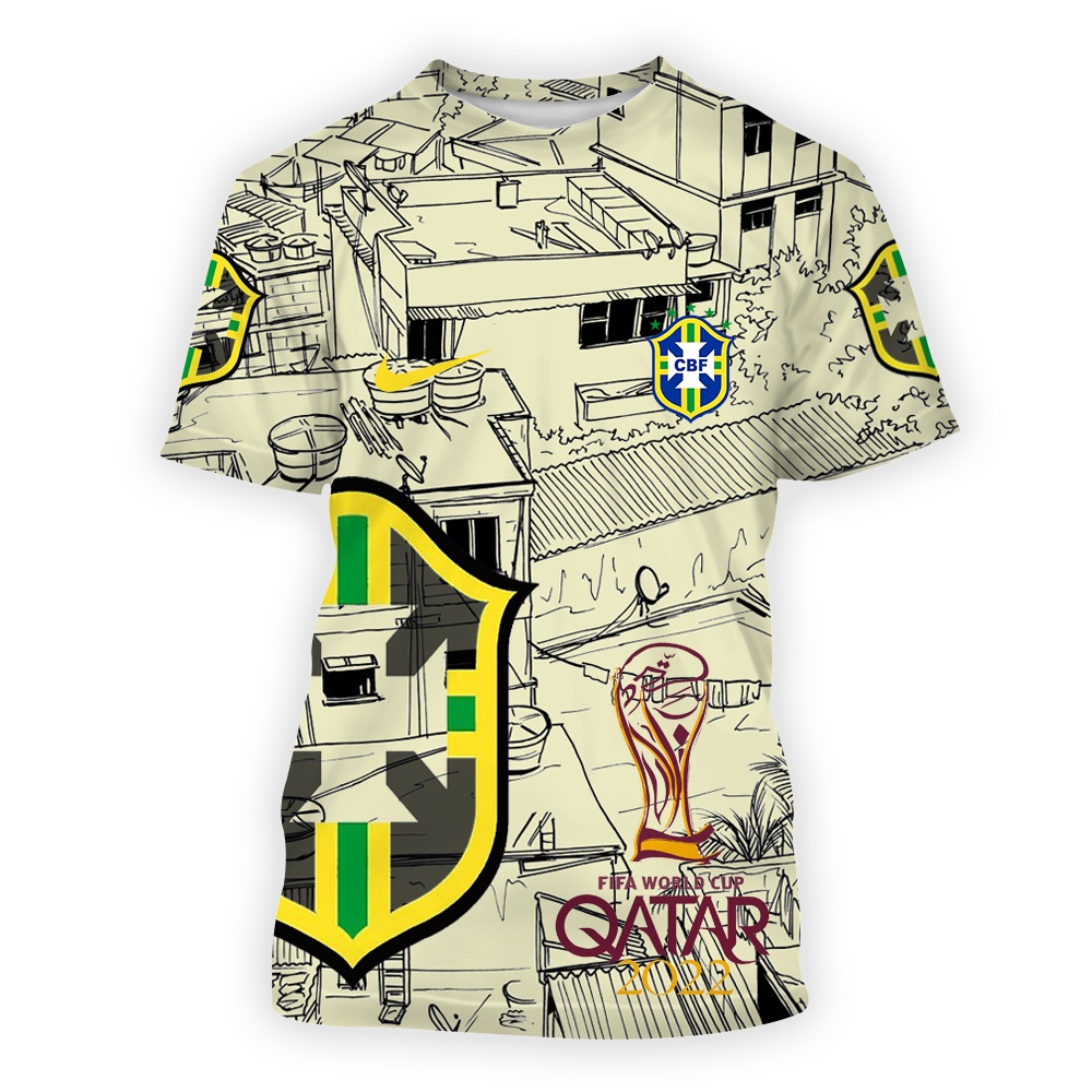 Camiseta Camisa Brasil Copa do Mundo 2022 One Piece Luffy Piratas
