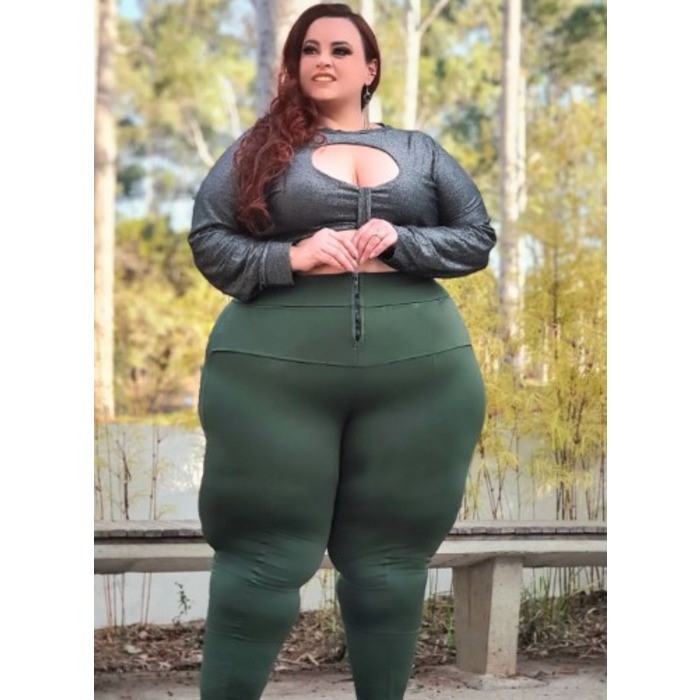 Calça Prada Lipo Plus Size Verde Militar