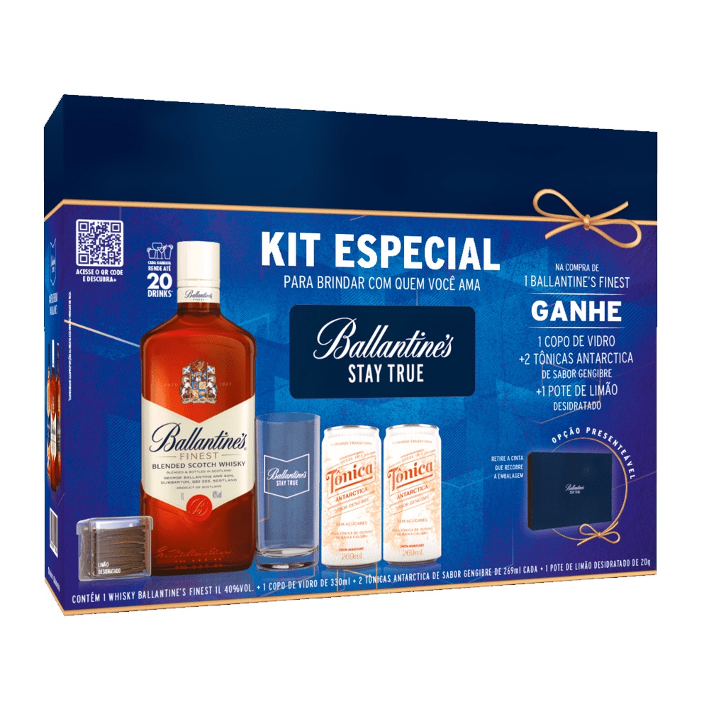 WHISKY BALLANTINES FINEST 1L UN - Bunker Bebidas e Alimentos