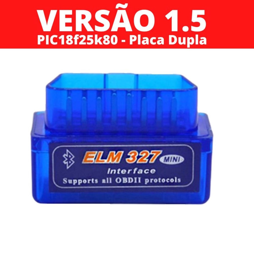 Scanner Elm327 Obd2 Bluetooth Vs 1.5 Placa Dupla Pic 8f25k80 Shopee