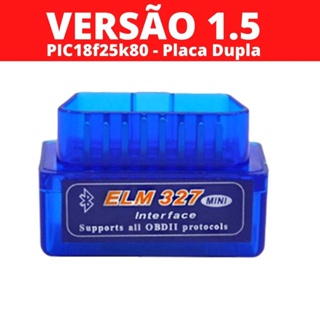 Scanner Elm327 Obd2 Bluetooth Vs 1.5 Placa Dupla Pic 8f25k80