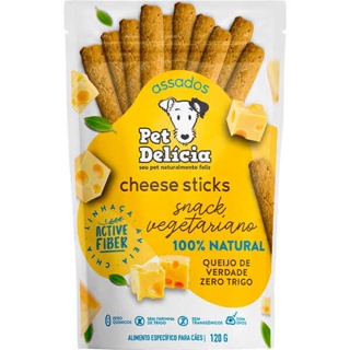 Petisco Pet Delícia Cães Cheese Sticks - 120g