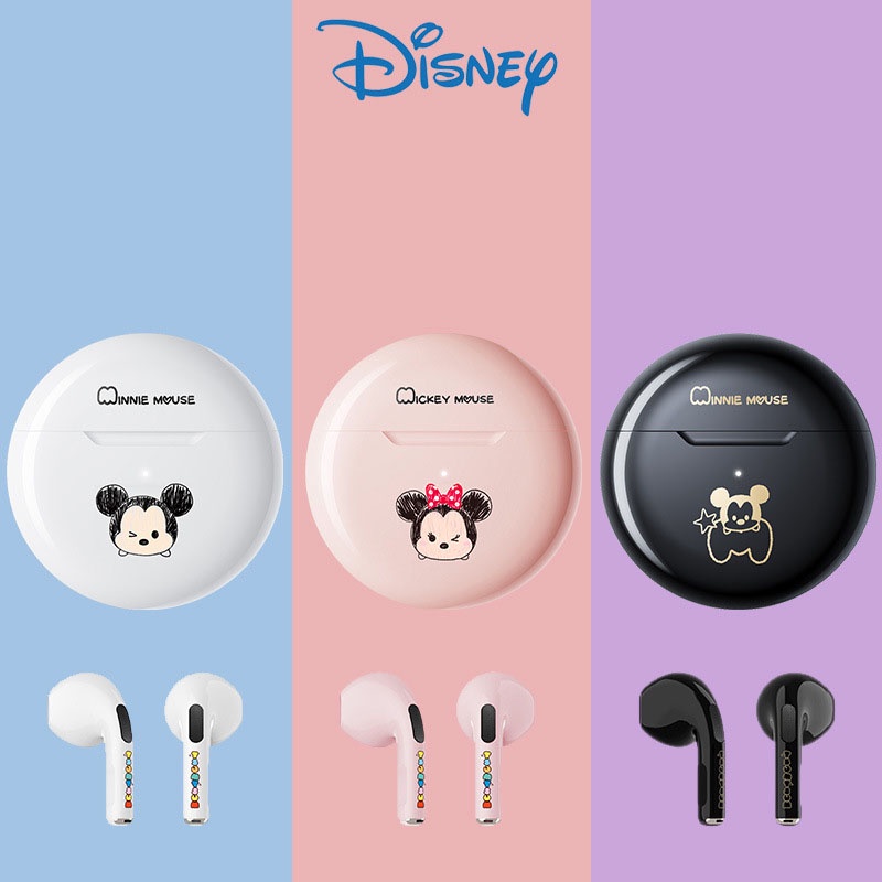 Fone De Ouvido Disney Bluetooth Sem Fio Mickey Minnie Stereo TWS Ruído ...