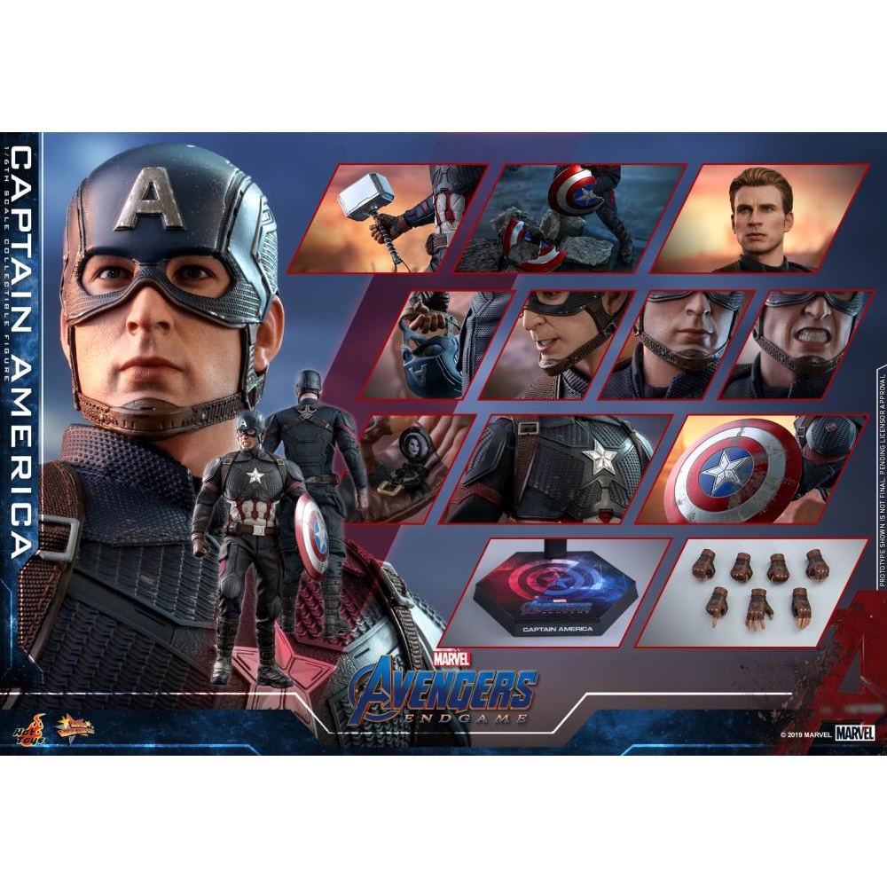 Capitão America / Captain America - Avengers: Endgame - 1/6 Capitão America / Captain America - Avengers: Endgame - 1/6