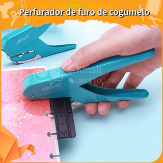 Perfurador de furo de cogumelo/perfurador de furo em forma de T/10 folhas de papel A4 podem ser perfurados de cada vez/com régua de posicionamento Cortador / Furador De Papel De Cogumelo