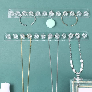 Colar Acrílico Cabeça De Abóbora De Jóias Rack De Armazenamento De Joias/Suporte De Cabide/Gancho Multifuncional 12 Conexão