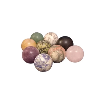 Bola de Cristal Natural Lapidado - Esfera de Pedra 100% natural em Diversas Cores e Tamanhos P/M/G