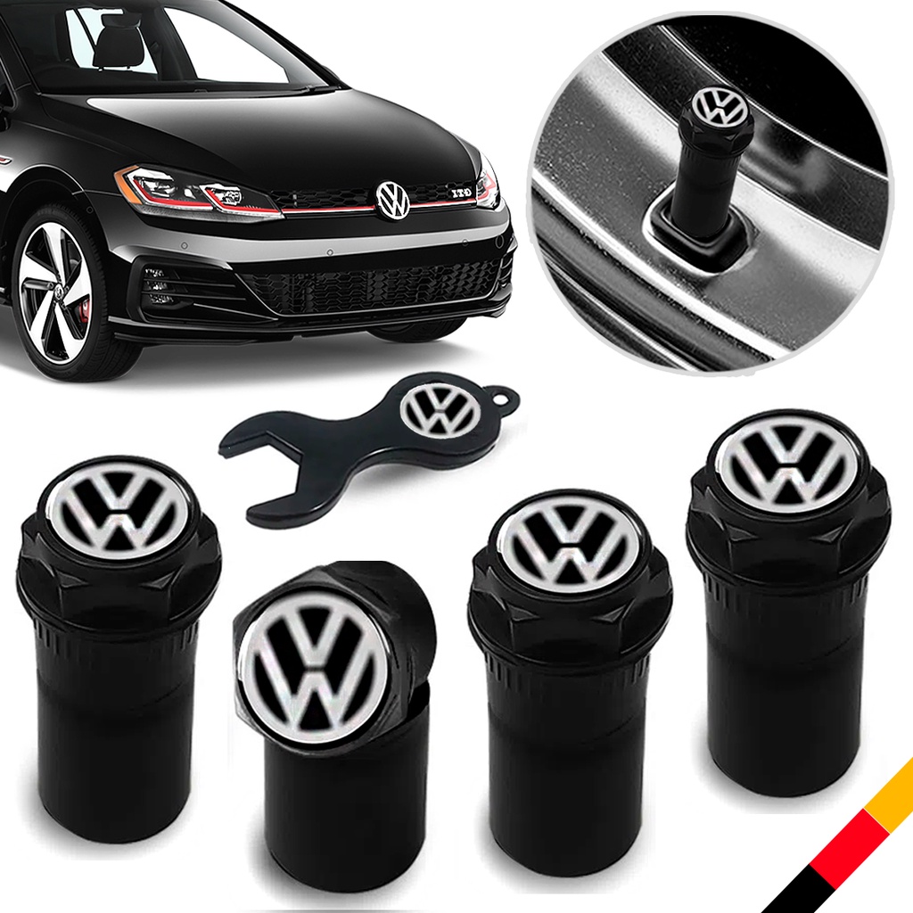 Tampa Bico Válvula Antifurto Pneu Vw Golf Passat T-cross Gol