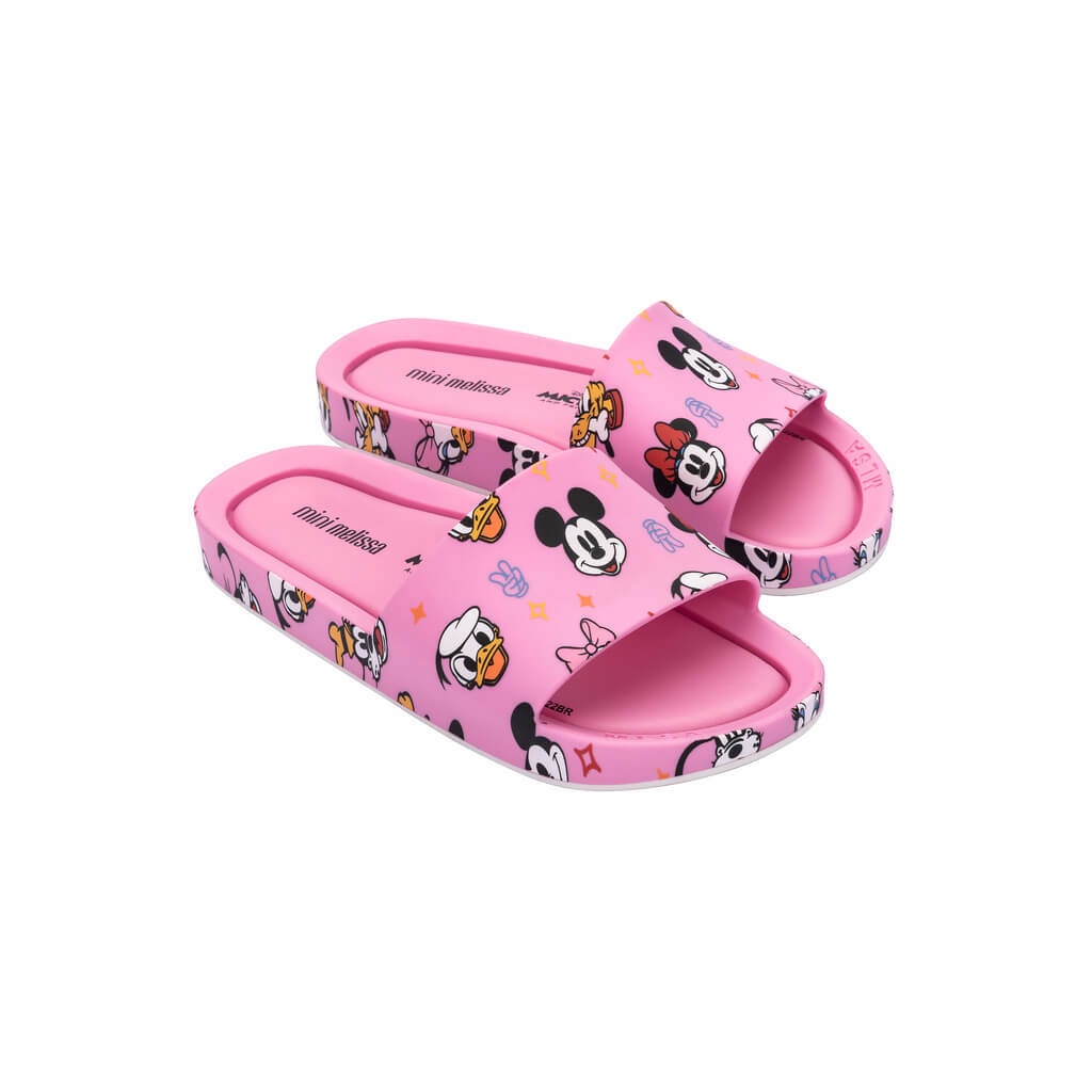 Chinelo Infantil Mini Melissa Beach Slide Mickey And Friends