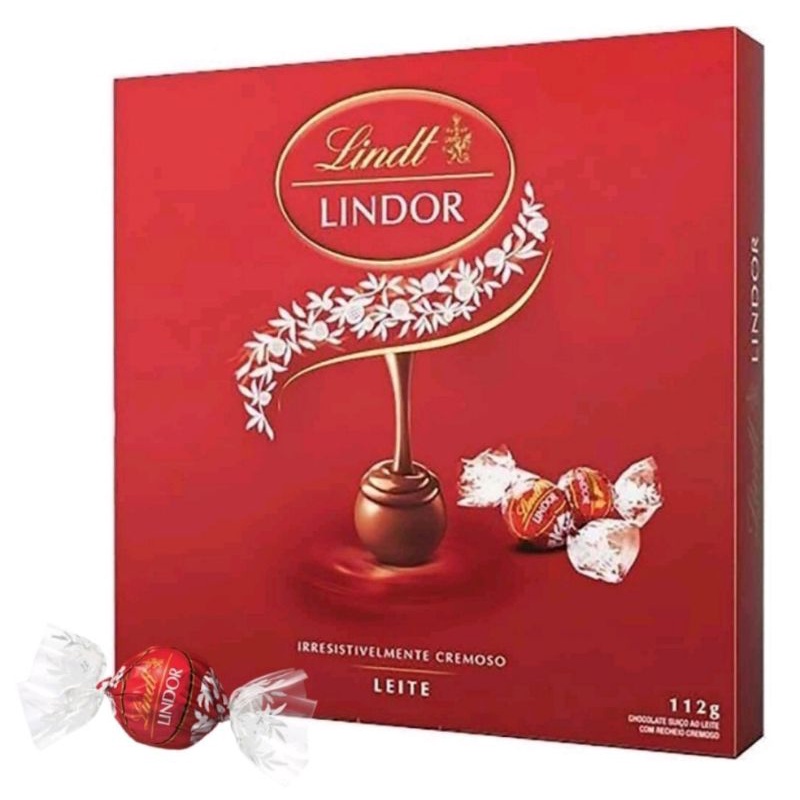 Chocolate Ao Leite Lindt Lindor Caixa 112g Shopee Brasil 6493