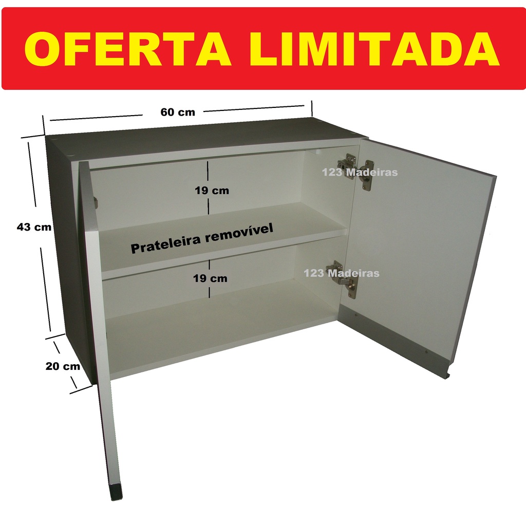 Móvel para lavanderia, cozinha, aéreo.(Multiuso) PROFISSIONAL (OFERTA LIMITADA)