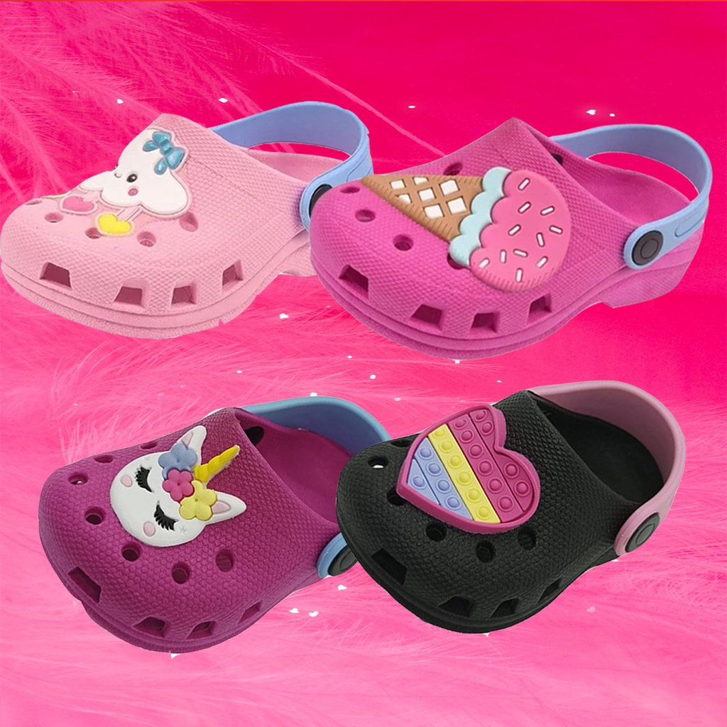 Kit 2 Sandálias Femininas Babuche Infantil Menina Delicada e Macia Varias Cores