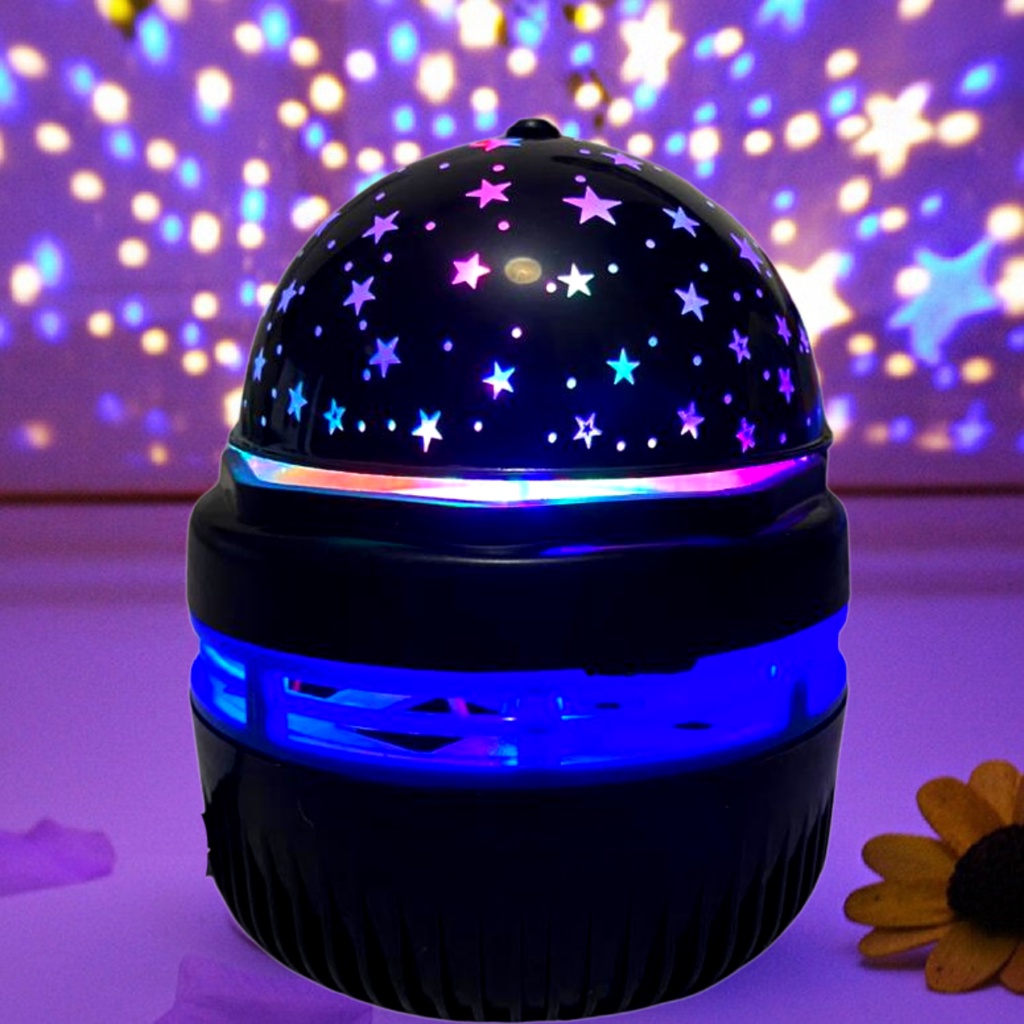 Luminaria Abajur Gira Projetor Estrelas Led Starry Night Rgb Shopee