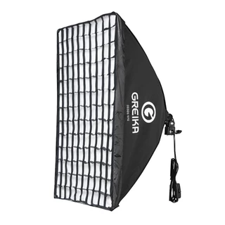 Softbox Greika Iluminador 50x70 c/ Difusor, Soquete, Grid