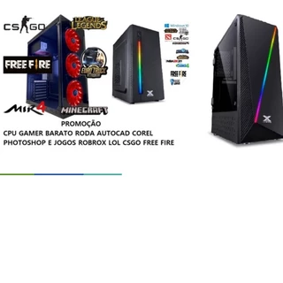 cpu pc gamer barato 8gb ssd120gb + hd500g pra casa trabalho estudos escritorios roda programas e jogos