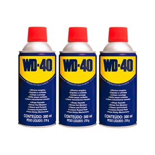 Kit 3 Oleos Lubrificante Desengripante Spray Multiuso 300ml WD-40