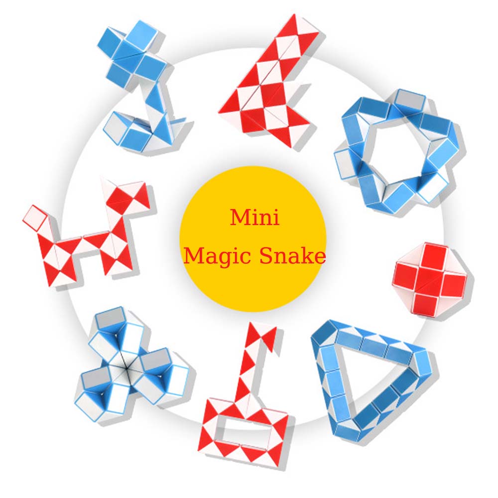 QiYi Mini 13mm Magic Snake 24 Segments Educational Twist Magic Ruler ...