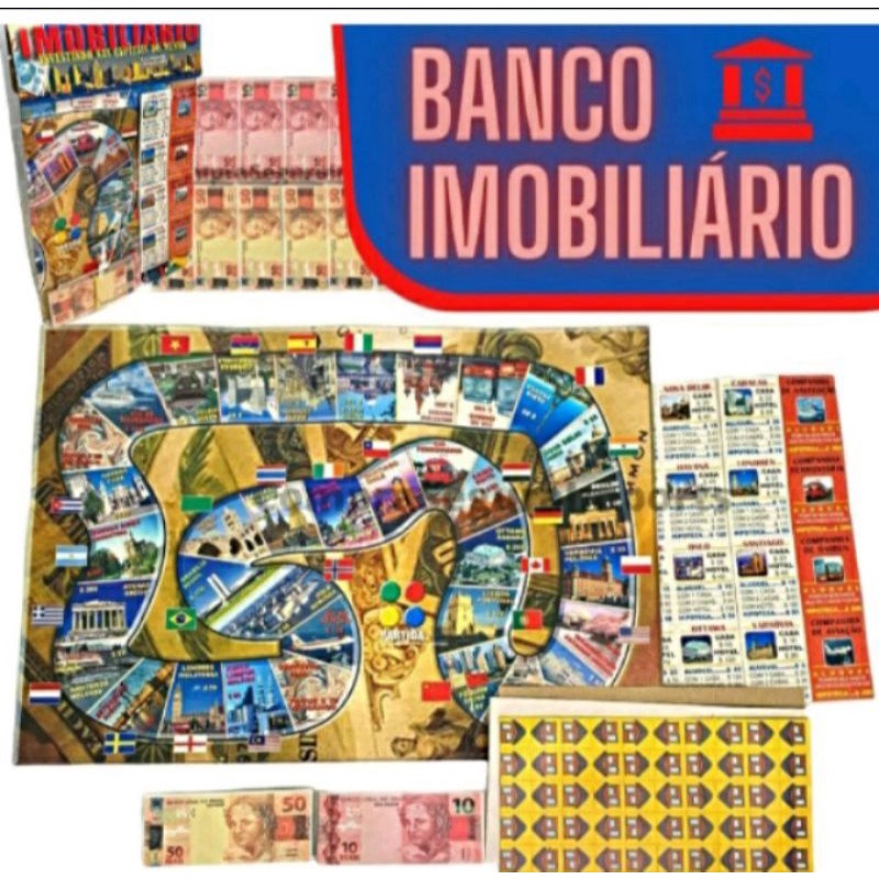 02 Jogos de Tabuleiro Educativo (Bolsa De Valores + Banco