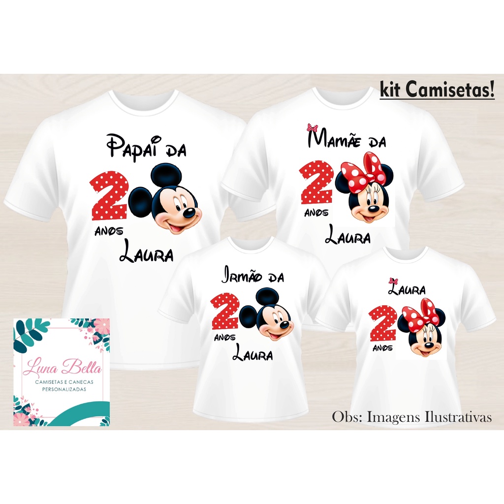 Camisetas personalizadas mickey hot sale