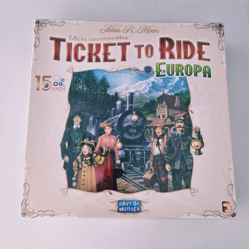 Ticket to Ride Europa 15 Anos Jogo de Tabuleiro Galapagos TTR301