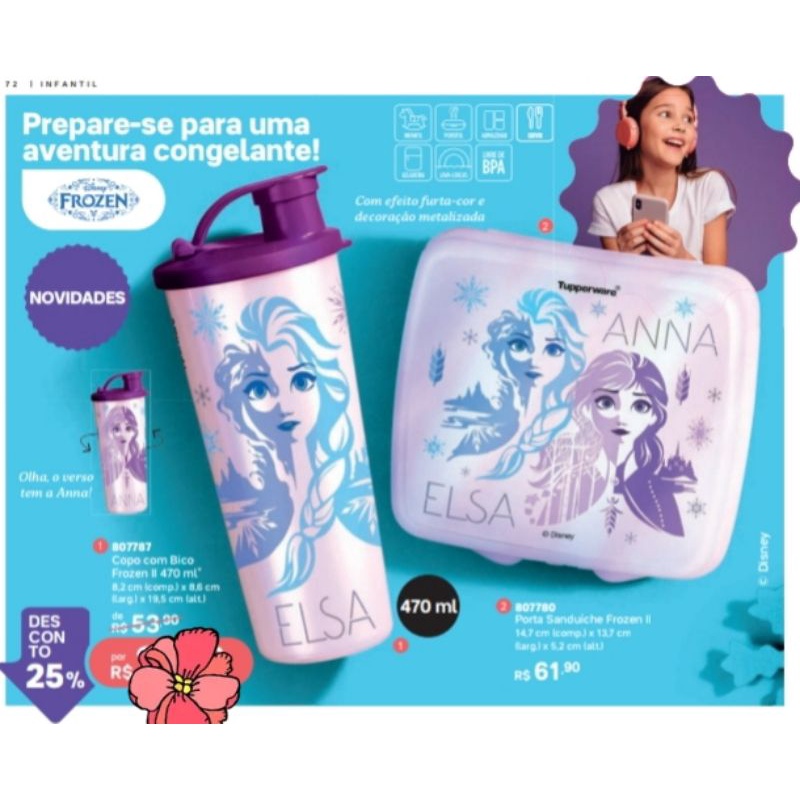 Kit Frozen 2 peças Tupperware | Shopee Brasil