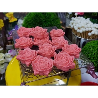 Kit 50 unidades Rosa Lavínia G de 4cm - Decoração Lembrancinhas casamento aniversário