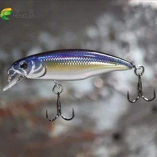 HENGJIA 1 Peça Pequena Isca De Pesca 60mm 4.3g Afundando Olhos De Peixinho 3D Umpan GID Dura Artificial Mini Luminosa Equipamento