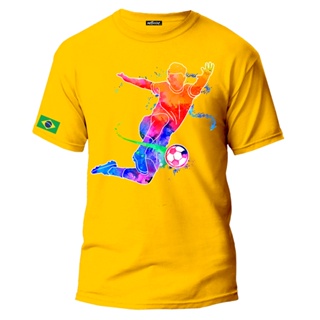 Camiseta Brasil Onça Amarela DryFit Sport Personalizada