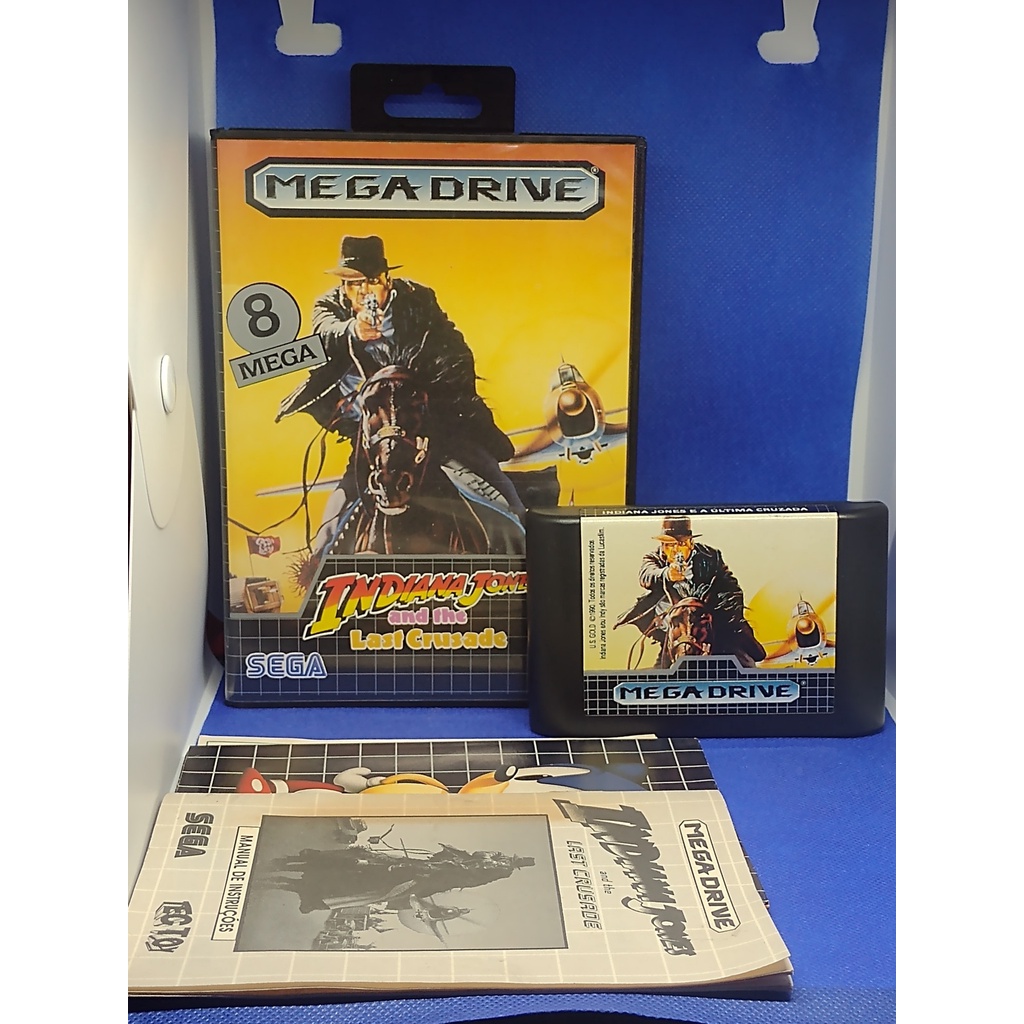 Indiana Jones Tectoy Mega Drive Completo Shopee Brasil